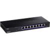 TRENDnet 8-Port Unmanaged 2.5G Switch, 8 x 2.5GBASE-T Ports, 40Gbps Switching Capacity, Backwards Compatible with 10-100-1000Mbps Devices, Fanless, Wall Mountable, Black, TEG-S380 (Renewed) view 1