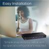 TRENDnet 8-Port Unmanaged 2.5G Switch, 8 x 2.5GBASE-T Ports, 40Gbps Switching Capacity, Backwards Compatible with 10-100-1000Mbps Devices, Fanless, Wall Mountable, Black, TEG-S380 (Renewed) view 3
