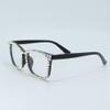 FUPRECIOUS Square Rhinestone Reading Glasses For Women Blue Light Blocking Computer Readers Glasses (black, 3.5, x) view 3