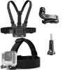 ASOCEA Action Camera Chest Mount Harness with J Hook Compatible and Action Camera Head Mount Strap,Adjustable Headband Compatible with Gopro Hero 11 10 9 8 7/AKASO EK7000/Brave 4/V50 view 1