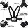 ASOCEA Action Camera Chest Mount Harness with J Hook Compatible and Action Camera Head Mount Strap,Adjustable Headband Compatible with Gopro Hero 11 10 9 8 7/AKASO EK7000/Brave 4/V50 view 2