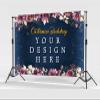 Customize Backdrop for Birthday Baby Shower Party Decorations Customize Personalized Photo Text Photography Background Banner for Wedding Event Ceremony Holiday Graduation Business Photo Studio Props view 1