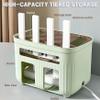 Desktop WiFi Router Storage Box, TV Top Rack, Hidden Line Management Container, Office Desktop Manager, Creative Decoration Storage Box view 3