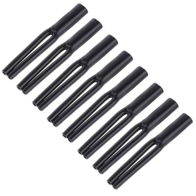 Cable Pants, Speaker Wire Pants Jacket Y Boot (9MM-2x 3.5MM 8PACK Black) Dressing Up/Protecting/DIY Your Speaker Cables, DIN to RCA Cables
