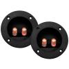 AICARS 3 Inch Speaker Box Terminal Cup, Screw Type Sub Box Terminals 2-Way Box Round Subwoofer Terminal Binding Post for for DIY Home/Car Stereo Speaker- Pack of 2 view 1