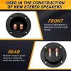 AICARS 3 Inch Speaker Box Terminal Cup, Screw Type Sub Box Terminals 2-Way Box Round Subwoofer Terminal Binding Post for for DIY Home/Car Stereo Speaker- Pack of 2 view 2