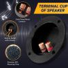 AICARS 3 Inch Speaker Box Terminal Cup, Screw Type Sub Box Terminals 2-Way Box Round Subwoofer Terminal Binding Post for for DIY Home/Car Stereo Speaker- Pack of 2 view 3