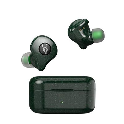 ICESOMNUS Sabbat E16 HiFi Wireless Earbuds with Coaxial Dual Driver Technology, Balanced Armature and Dynamic Driver, aptX Bluetooth 5.2 in-Ear Headphones for Audiophile Music Lovers(Aurora Green)