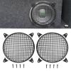 Tongze 12" Speaker Grill Cover: Car Audio Speaker Grill Cover, Subwoofer Metal Mesh-Waffle Grill Cover Protector with Rubber Frame(Pack of 2) view 1