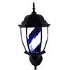 MIXXON Barber Shop Pole Light, Hair Hairdressing Salon Barber Shop Sign, Retro Rotating LED Turn Light, for Outdoor Wall Decoration,B view 1