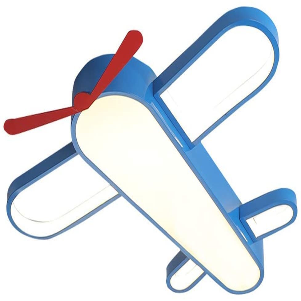 Creative LED Ceiling Lamp, Kids Room Bedroom Lamp Ceiling Lamp Dimmable Iron Acrylic Aircraft Cartoon Design Girl Baby Room Nursery Ceiling Lamp