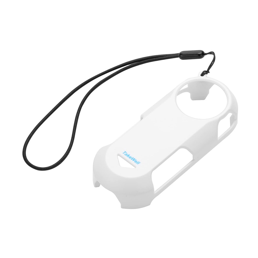 TAKEWELL White Protective Cover for Garmin Varia RTL515 (Cover + Lanyard), Weights Only 0.27 Ounces, Ultra-Thin Design Allows Smooth GPS Signals, Effective Heat Dissipation, White, 1 Pcs.