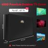 Zettum Outdoor TV Cover 43 Inch - 600D TV Cover Weatherproof & Waterproof for 40 to 43 Inch Outdoor TV, Heavy Duty TV Enclosure Protector for Outside Flat Screen TV (Size: 40"L x 6"D x 26"H) view 2