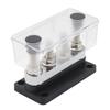 600A 300Amp DC 48V 3/8" M10 M8 Stud 4 Terminal Power Distribution Block Black Red for Car RV Truck Trailer (1PC 600A, Black) view 1