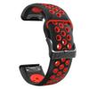 MURVE Silicone 26mm 22mm Quick Release Watchband For Garmin Fenix 6 6S 6X Pro 5X 5 5Plus 3 HR 935 S60 Watch Easyfit Watch Wrist Strap (Color : B, Size : 22mm Fenix 5 5Plus) view 1