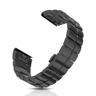 AXTI Replacement Easyfit Alloy Wristband Straps For Garmin Fenix 7X 6X Pro Watchband Quick Fit Strap For Garmin Fenix 6X Watch (Color : Preto, Size : Fenix 7X)