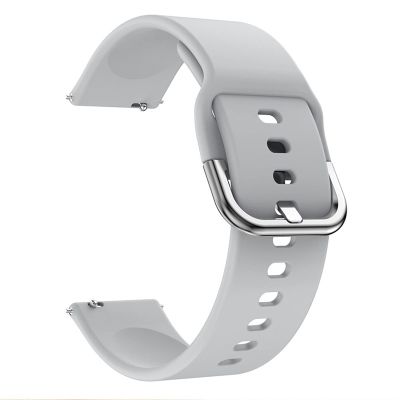 HAODEE Silicone Watchband Strap For Garmin Venu/SQ/Venu2 Plus/Forerunner 245 645 GarminMove Sport Smart Watch Bracelet 20mm Wristband (Color : Beige, Size : For Vivomove HR)