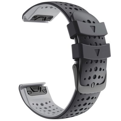 SCHIK 26 22mm Silicone Wristband For Garmin Fenix 6 6XPro 5X 5 Plus/Forerunner 935 GPS MK1 D2 Quick Release Easyfit Watch Strap (Color : C, Size : 26mm Fenix 6X 6XPro)
