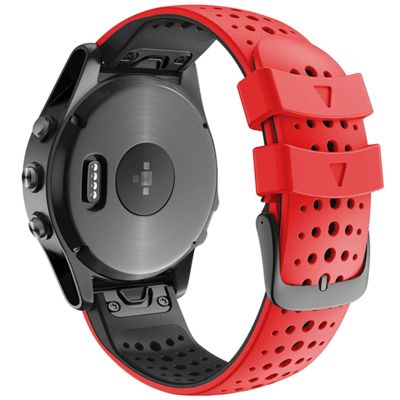 AXTI 26 22MM Quick Release Watchband Strap for Garmin Fenix 7 7X 6 6X Fenix 5 5X 3 3 HR 935 Watch Silicone Easyfit Wrist Band Strap (Color : 6, Size : Forerunner 935 945)
