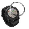 AXTI For Garmin Fenix 6X/6X Pro/6X Sapphire Watch Bezel Ring Stainless Steel Sculptured Time Units Adhesive Anti-scratch Cover Rings (Color : A Silver Black) view 1