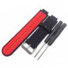 AXTI Soft Silicone Watch Strap Replacement Wrist Watch Band For Garmin Forerunner 220/230/235/620/630 Watchband With Tools (Color : Black red) view 1
