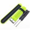 AXTI Soft Silicone Watch Strap Replacement Wrist Watch Band For Garmin Forerunner 220/230/235/620/630 Watchband With Tools (Color : Black red) view 3