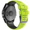 AXTI 26 22MM Quick Release Watchband Strap for Garmin Fenix 7 7X 6 6X Fenix 5 5X 3 3 HR 935 Watch Silicone Easyfit Wrist Band Strap (Color : Green Black, Size : Fenix 7) view 1