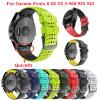 AXTI 26 22MM Quick Release Watchband Strap for Garmin Fenix 7 7X 6 6X Fenix 5 5X 3 3 HR 935 Watch Silicone Easyfit Wrist Band Strap (Color : Green Black, Size : Fenix 7) view 2
