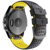 AXTI 26 22MM Quick Release Watchband Strap for Garmin Fenix 7 7X 6 6X Fenix 5 5X 3 3 HR 935 Watch Silicone Easyfit Wrist Band Strap (Color : Green Black, Size : Fenix 7) view 3