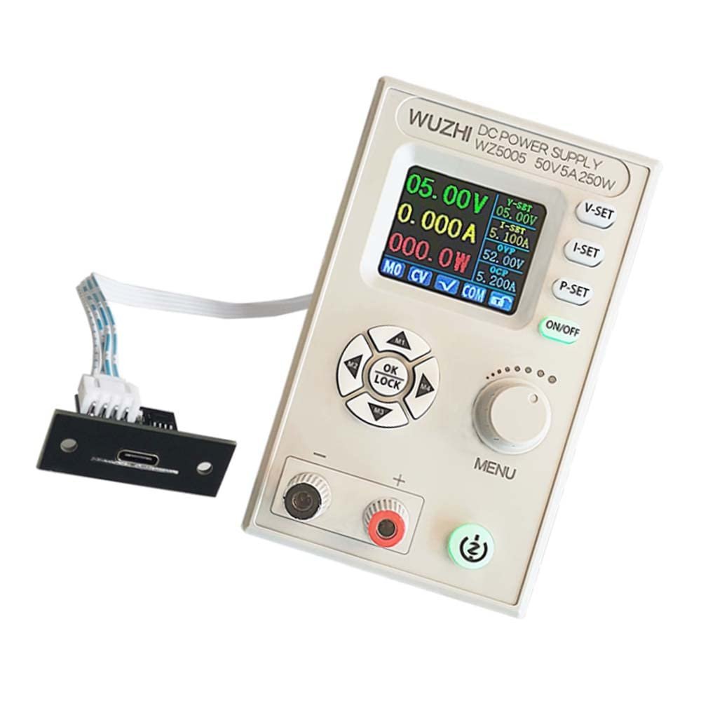 WZ5005 CNC adjustable DC regulated power supply LCD step down module 250W (USB)