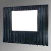 Draper - 242278 - Ultimate Folding Screen Dress Kit Skirt - I.F.R., 83 x 130, HDTV, Black Velour; Size: 83 x 130; view 1