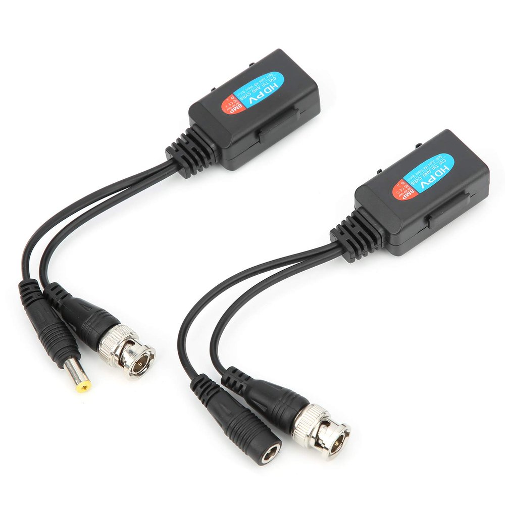 Video Balun Connectors, 8MP HD Video Balun, RJ45 Connector, HD568B Wiring, for Analog GeneralDefinition Cameras