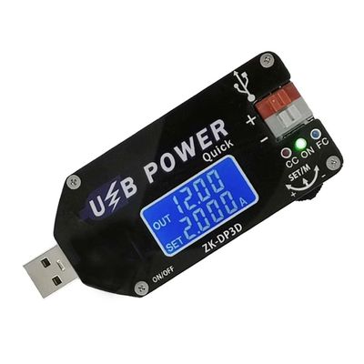 ZK-DP3D CNC USB Adjustable Stabilized Voltage Power Supply Module Booster Line Fan Governor 15W