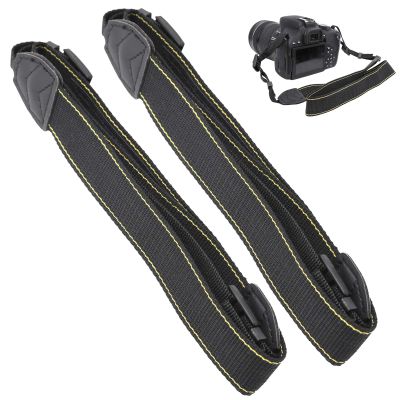 Adjustable Camera Shoulder Strap, 2Pcs Universal Cloth Harness Lanyard Neck Belt Knitting Rope Back Strap for DSLR Camera Photography Accessory