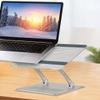 QIYUDS Laptop Stand, Aluminum Computer Riser, Ergonomic Laptops Elevator for Desk, Metal Holder Compatible with 10 to 15.6 Inches Notebook Computer view 2