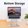 QIYUDS Laptop Stand, Aluminum Computer Riser, Ergonomic Laptops Elevator for Desk, Metal Holder Compatible with 10 to 15.6 Inches Notebook Computer view 3