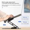 QIYUDS Laptop Stand,Ergonomic Aluminum Laptop Computer Stand, Folding Laptop Stand,Adjustment Multi-Purpose Heat Dissipation Rack,Fits Up to 17 in Laptop (Color : Black) view 3