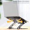 QIYUDS Laptop Stand,Ergonomic Aluminum Laptop Computer Stand, Folding Laptop Stand,Adjustment Multi-Purpose Heat Dissipation Rack,Fits Up to 17 in Laptop (Color : Black) view 4