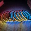 8PCS 15" Car LED Speaker Ring Lights Decorative Light Kit Dream Color Chasing Flow Series + RGB Spacer Ring Light Coaxial Speaker Lights Bluetooth App & Remote Controlled (8PC-CHASE-15'') view 2