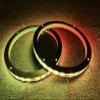 2PCS 15" Car LED Speaker Ring Lights Decorative Light Kit Dream Color Chasing Flow Series + RGB Spacer Ring Light Coaxial Speaker Lights Bluetooth App & Remote Controlled (2PC-CHASE-15'') view 2