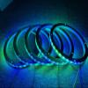 5PCS 15" Car LED Speaker Ring Lights Decorative Light Kit Dream Color Chasing Flow Series + RGB Spacer Ring Light Coaxial Speaker Lights Bluetooth App & Remote Controlled (5PC-CHASE-15'') view 3