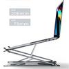 QIYUDS Laptop Stand,Ergonomic Aluminum Laptop Computer Stand with 10 Levels Height Adjustment,Fits Up to 17.3In Laptop (Color : Silver) view 3