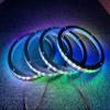 4PCS 15" Car LED Speaker Ring Lights Decorative Light Kit Dream Color Chasing Flow Series + RGB Spacer Ring Light Coaxial Speaker Lights Bluetooth App & Remote Controlled (4PC-CHASE-15'') view 1