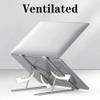 QIYUDS Laptop Stand,Ergonomic Aluminum Laptop Computer Stand with 6 Levels Height Adjustment,Fits Up to 17 in Laptop view 4