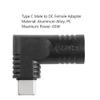 SinLoon 65W PD DC 7.4mm x 5.0mm Female (7.4mm x 0.6mm) Input to USB Type C Male Power Charging Adapter,Uilt-in with PD Automatic Identification Induction Chip,for Phones,Tablets, Laptops(black 7406 B) view 2