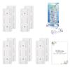 365Home 10-Pack Adhesive Punch-Free Socket Holder, Self Adhesive Desktop Socket Fixer, Power Strip Holder Wall Mount with 20 Pcs Cable Organizer Clips, Suitable for WiFi Routers, Remote Controls view 1