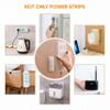 365Home 10-Pack Adhesive Punch-Free Socket Holder, Self Adhesive Desktop Socket Fixer, Power Strip Holder Wall Mount with 20 Pcs Cable Organizer Clips, Suitable for WiFi Routers, Remote Controls view 4