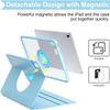 Vertical Keyboard Case for 10.2inch iPad9/iPad8/iPad7 with Mouse, Case for iPad 9th/8th/7th Gen/Air3/Pro10.5 Case with Keyboard Mouse Combo, (Magnetic-Pink) view 2