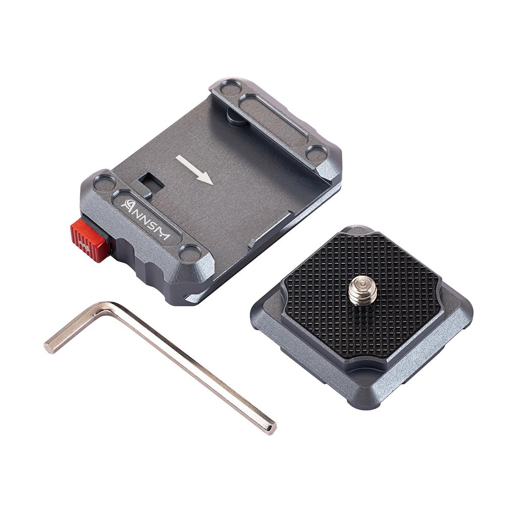 ANNSM Mini Quick Release Plate QR300 for Tripod Setup Kit with Security Lock for DSLR Camera Sony/Nikon/Mobile Phone and Tripod/Slider/Dolly/Stabilizer/Monopod