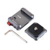 ANNSM Mini Quick Release Plate QR300 for Tripod Setup Kit with Security Lock for DSLR Camera Sony/Nikon/Mobile Phone and Tripod/Slider/Dolly/Stabilizer/Monopod view 1